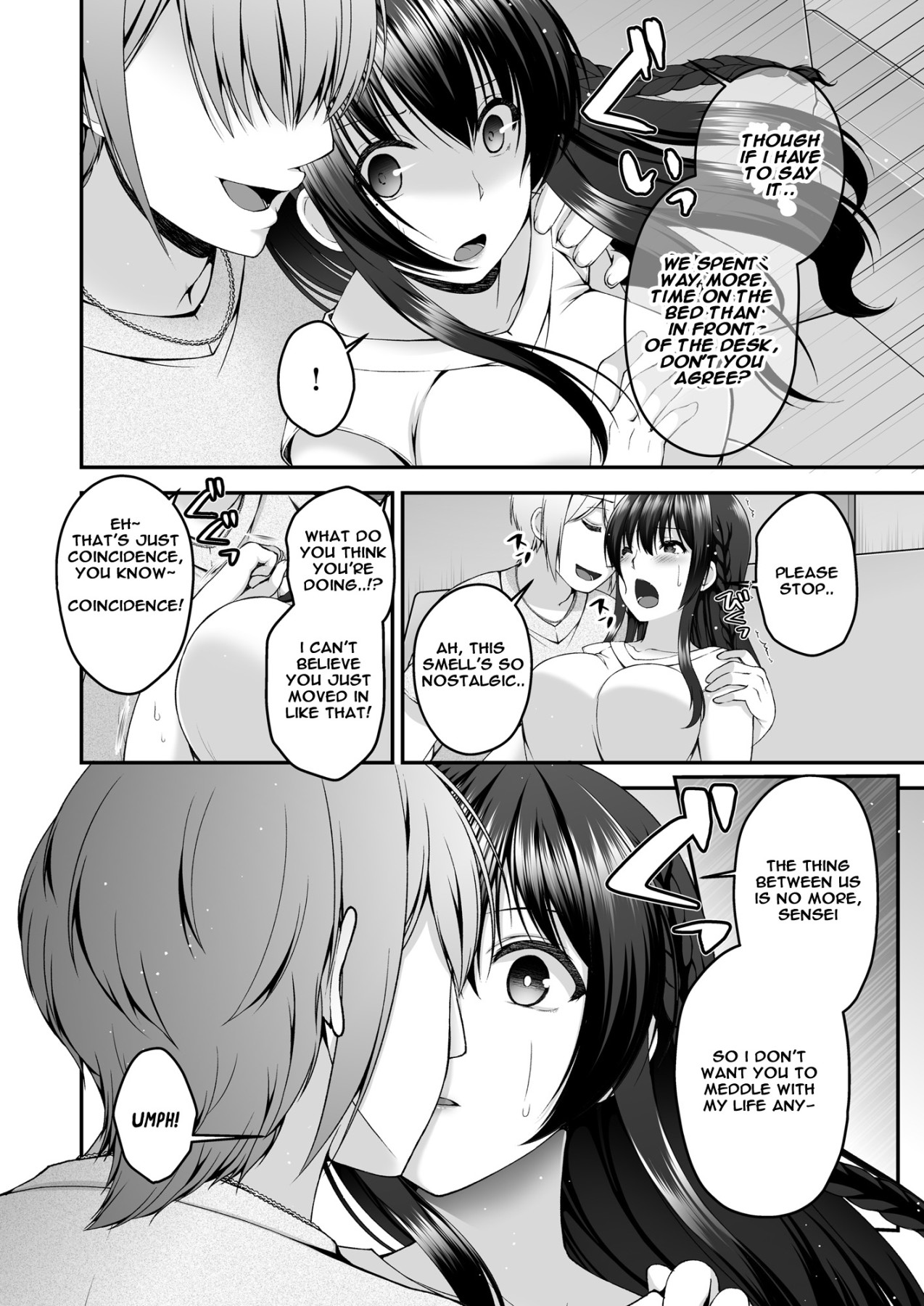 Hentai Manga Comic-I Can Hear My Girlfriend's Voice In The Other Room As She Cries Out From Doing NTR With Her Old Boyfriend-Read-7